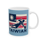 Flag Village Taiwan Sporting Flag Ceramic Coffee Mug 11oz TWN0002