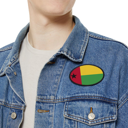 Flag Village Guinea-Bissau Flag Embroidery Iron-On Patches