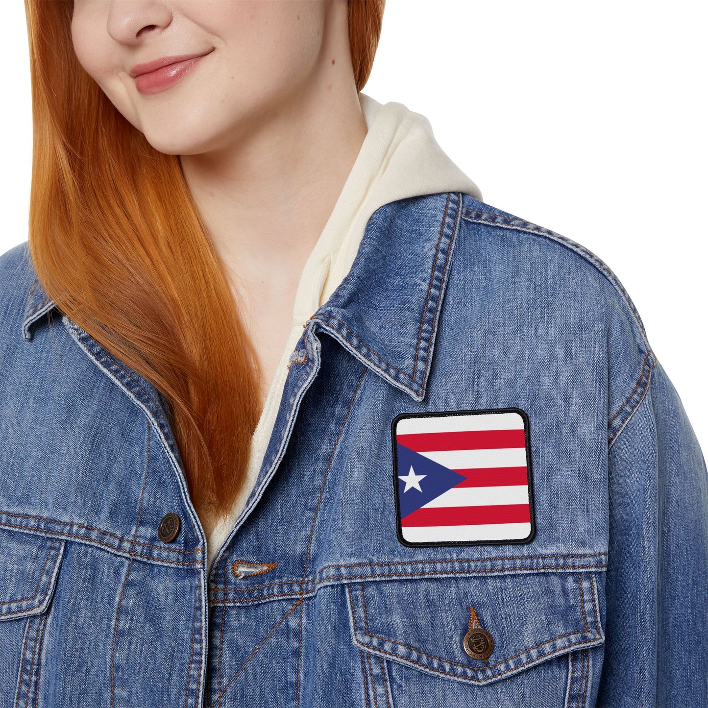 Flag Village Puerto Rico Flag Embroidery Iron-On Patches