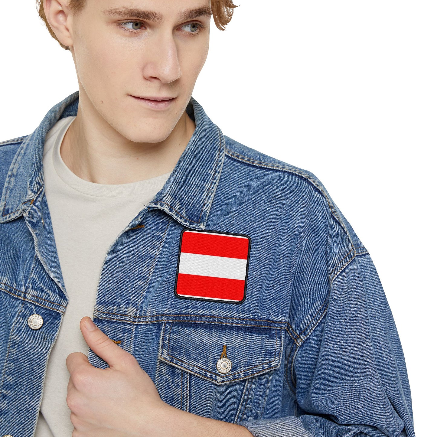 Flag Village Austria Flag Embroidery Iron-On Patches