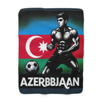 Flag Village Azerbaijan Sporting Flag Sherpa Fleece Blanket AZE0006