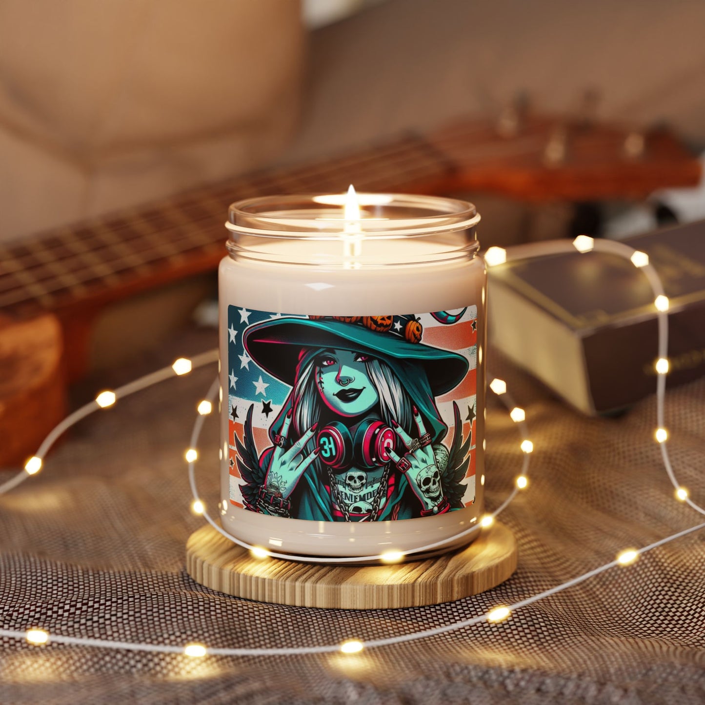 Flag Village Halloween Pretty Witch Scented Soy Candle, 9oz HW0016