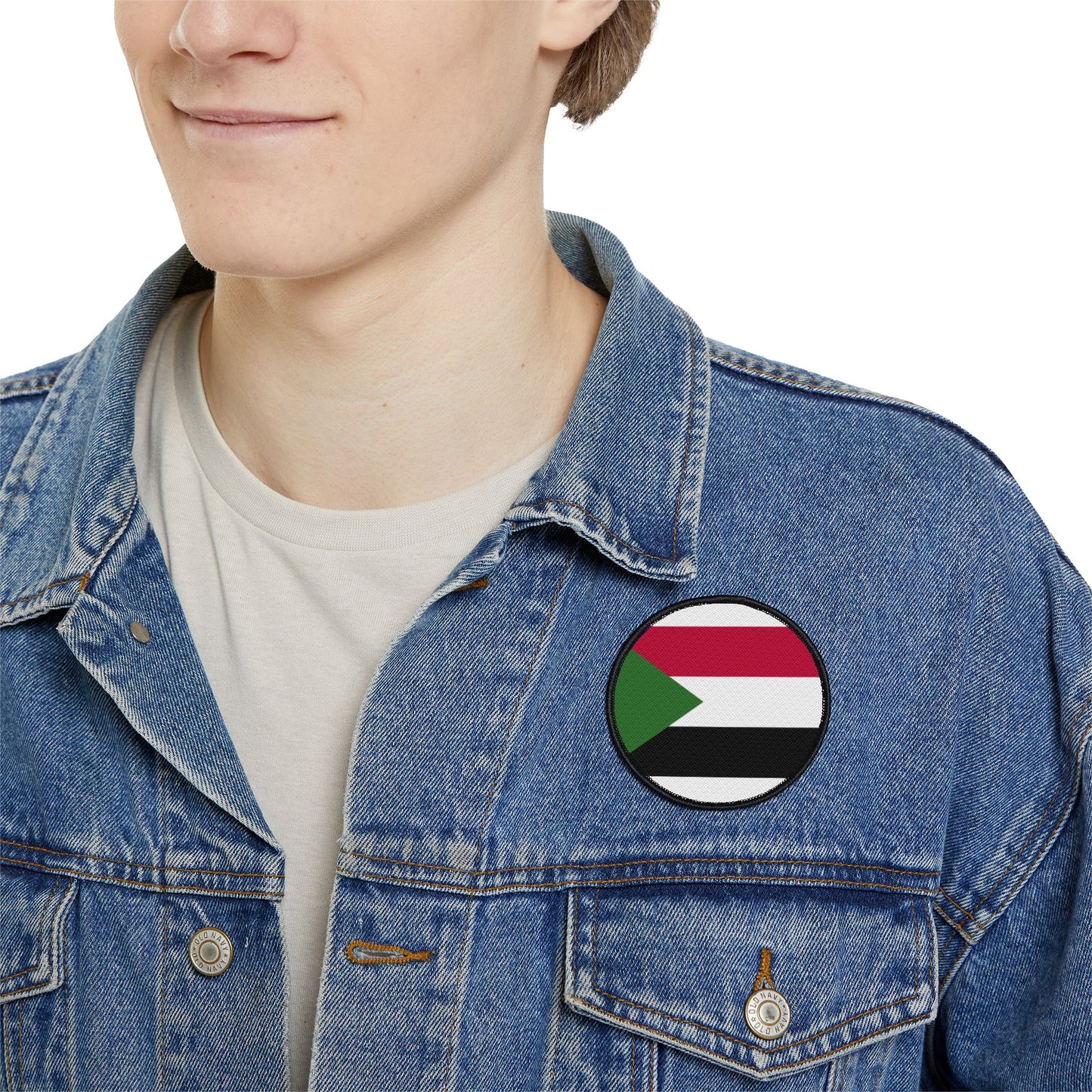 Flag Village Sudan Flag Embroidery Iron-On Patches