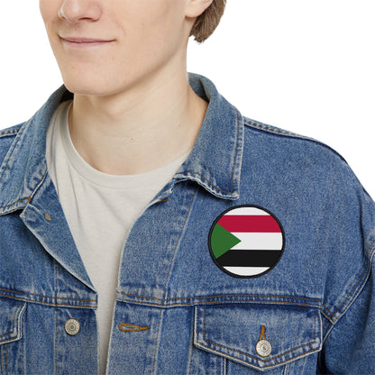 Flag Village Sudan Flag Embroidery Iron-On Patches