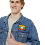 Flag Village Myanmar Flag Embroidery Iron-On Patches