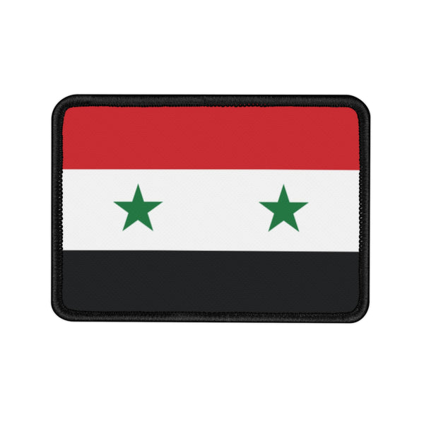 Flag Village Syria State Flag Embroidered Iron-On Patch
