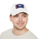 Flag Village USA Wyoming State Flag Hat Cap with Leather Patch