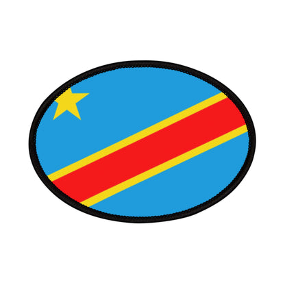 Flag Village Democratic Republic Of The Congo Flag Embroidery Iron-On Patches