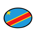 Flag Village Democratic Republic Of The Congo Flag Embroidery Iron-On Patches
