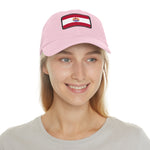 Flag Village Polynesia(French Polynesia) Flag Hat Cap with Leather Patch