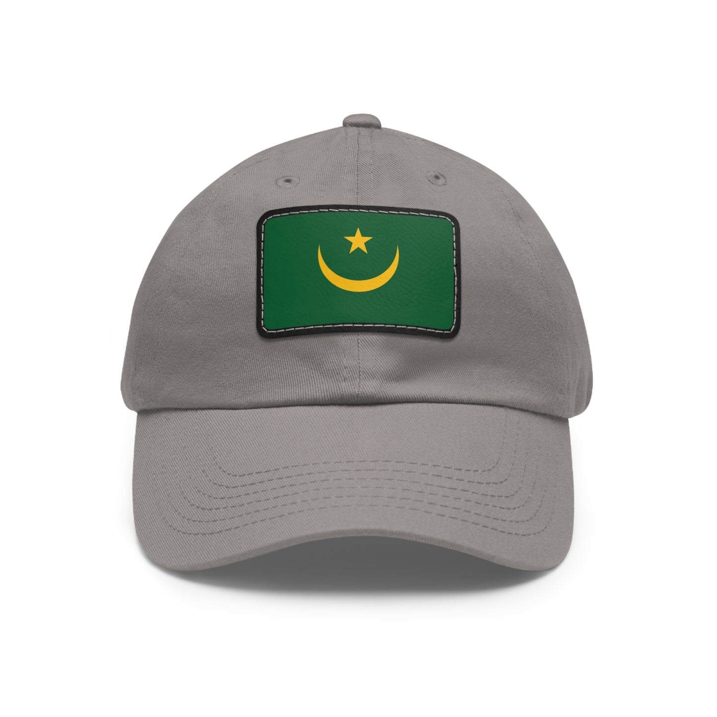 Flag Village Mauritania Flag Hat Cap with Leather Patch