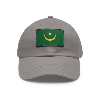 Flag Village Mauritania Flag Hat Cap with Leather Patch