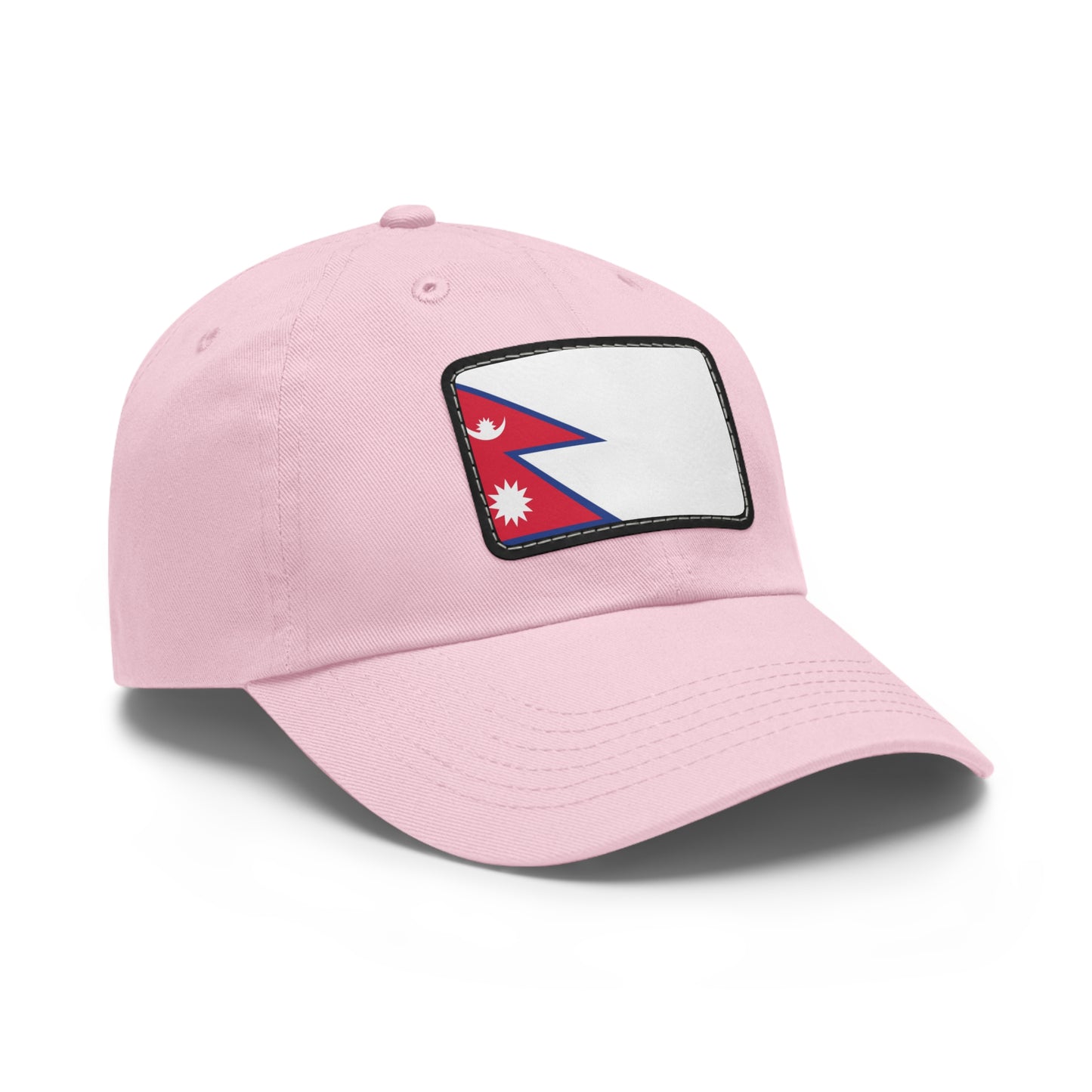 Flag Village Nepal Flag Hat Cap with Leather Patch
