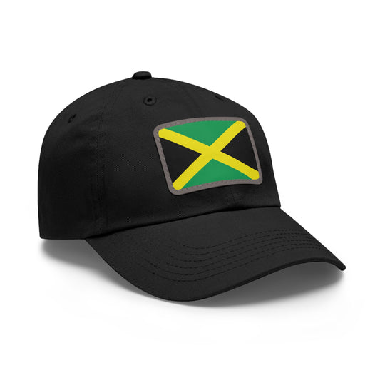 Flag Village Jamaica Flag Hat Cap with Leather Patch