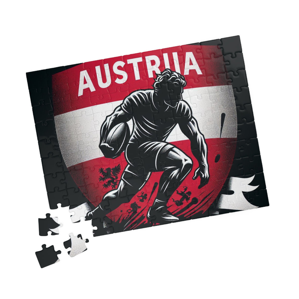 Flag Village Austria Sporting Flag Puzzle (110, 252, 520, 1014-piece) AUT0001