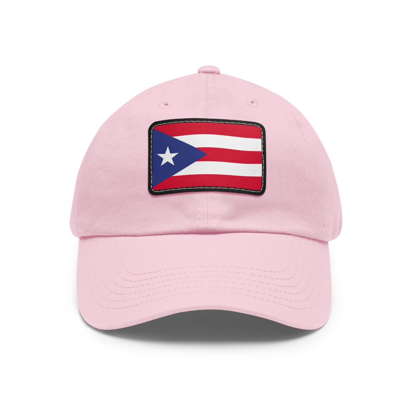 Flag Village Puerto Rico Flag Hat Cap with Leather Patch