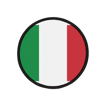 Flag Village Italy Flag Embroidery Iron-On Patches