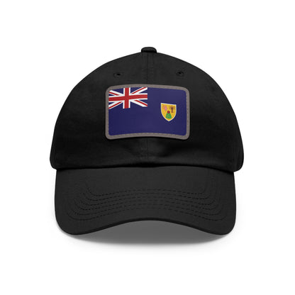 Flag Village Turks And Caicos Islands Flag Hat Cap with Leather Patch