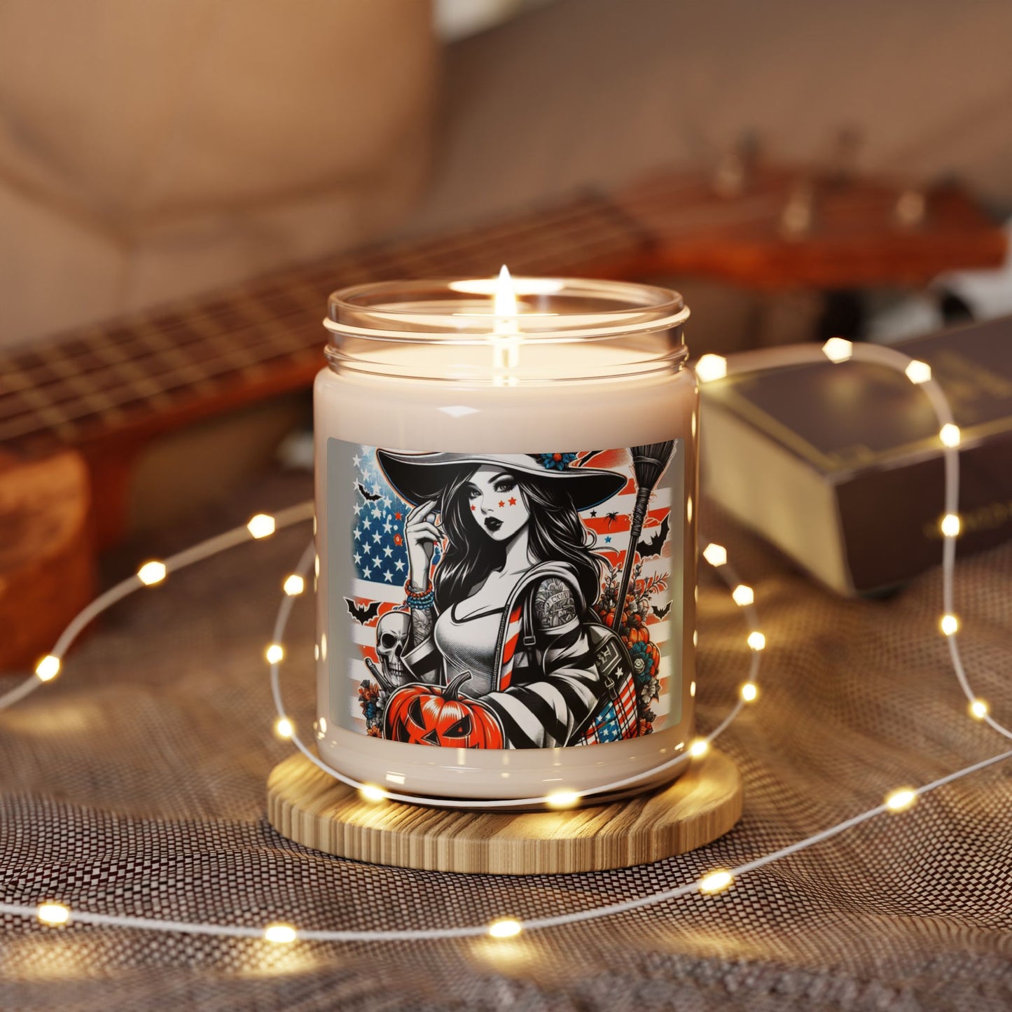 Flag Village Halloween Pretty Witch Scented Soy Candle, 9oz HW0018