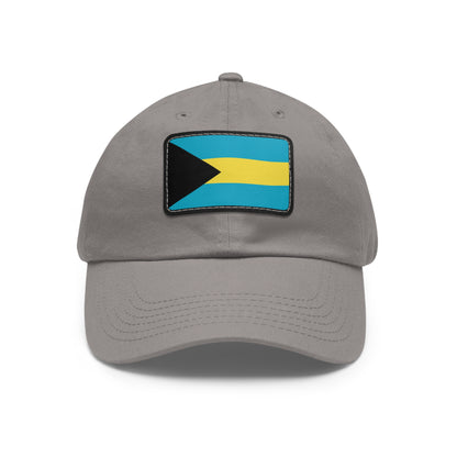 Flag Village Bahamas Flag Hat Cap with Leather Patch