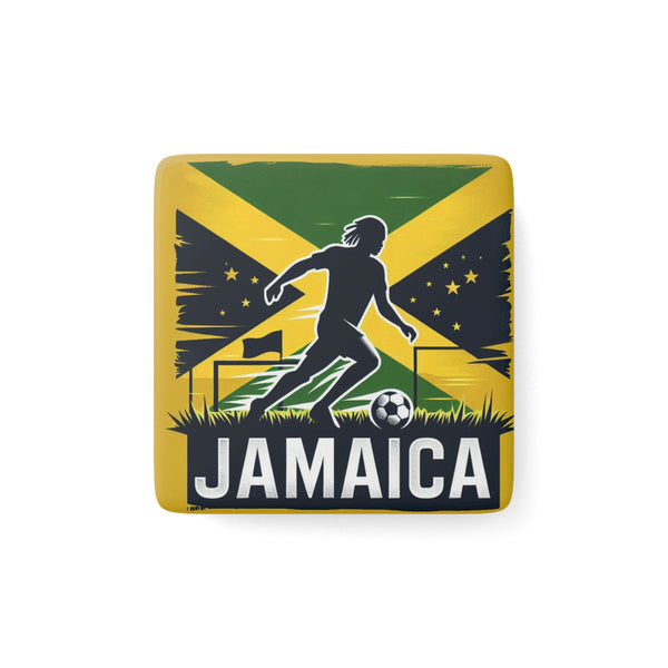 Flag Village JAMAICA Flag Sporting Porcelain Magnet, Square JAM0004