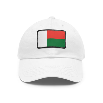Flag Village Madagascar Flag Hat Cap with Leather Patch