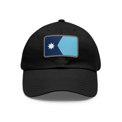Flag Village USA Minnesota State Flag Hat Cap with Leather Patch
