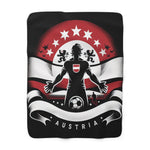 Flag Village Austria Sporting Fleece Blanket 50" x 60"