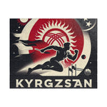 Flag Village Kyrgyzstan Sporting Flag Puzzle (110, 252, 520, 1014-piece) KGZ0005