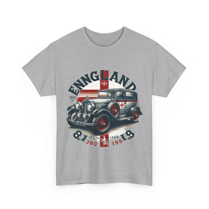Flag Village UK Vintage Car Flag T-SHIRT Heavy Cotton Tee UK0016