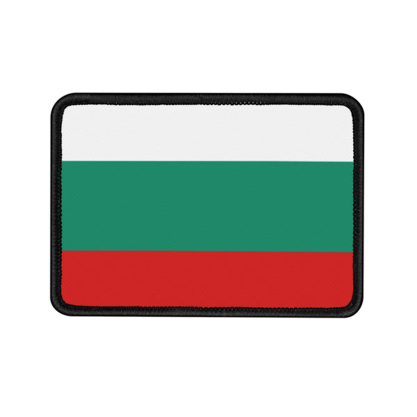 Flag Village Bulgaria State Flag Embroidered Iron-On Patch