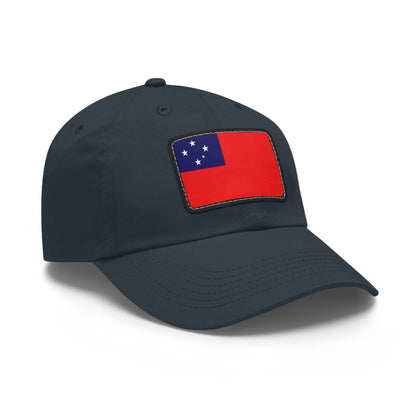Flag Village Samoa Flag Hat Cap with Leather Patch