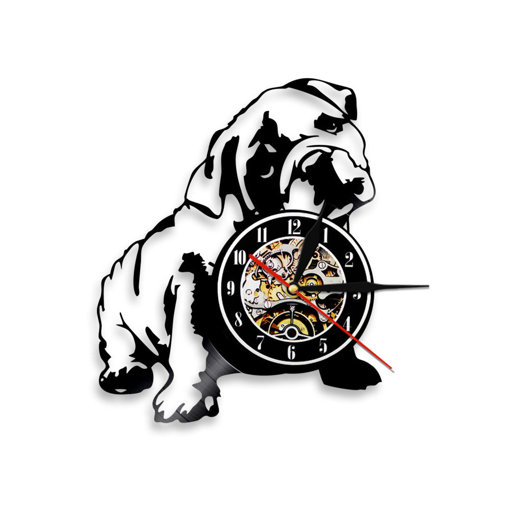 Flag Village Wall Clock Dog Breed Gifts