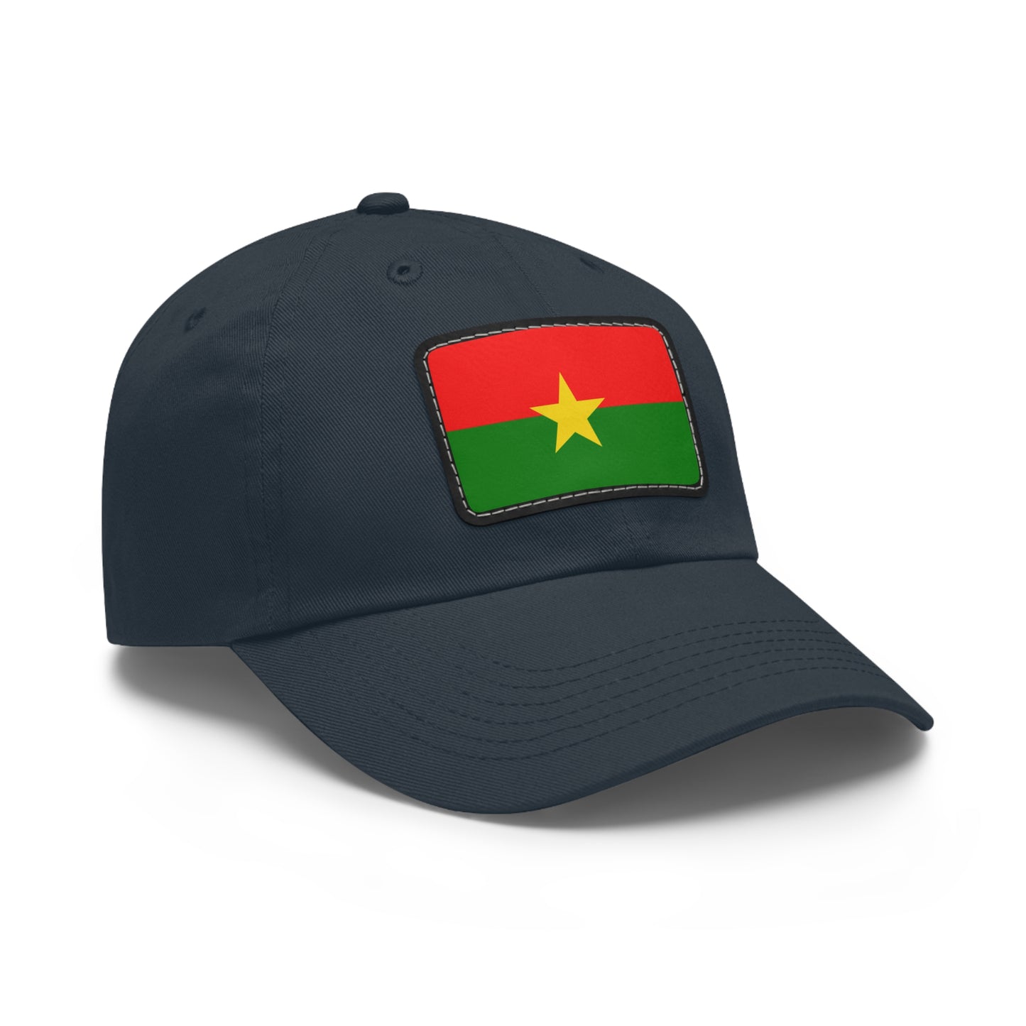 Flag Village Burkina Faso Flag Hat Cap with Leather Patch