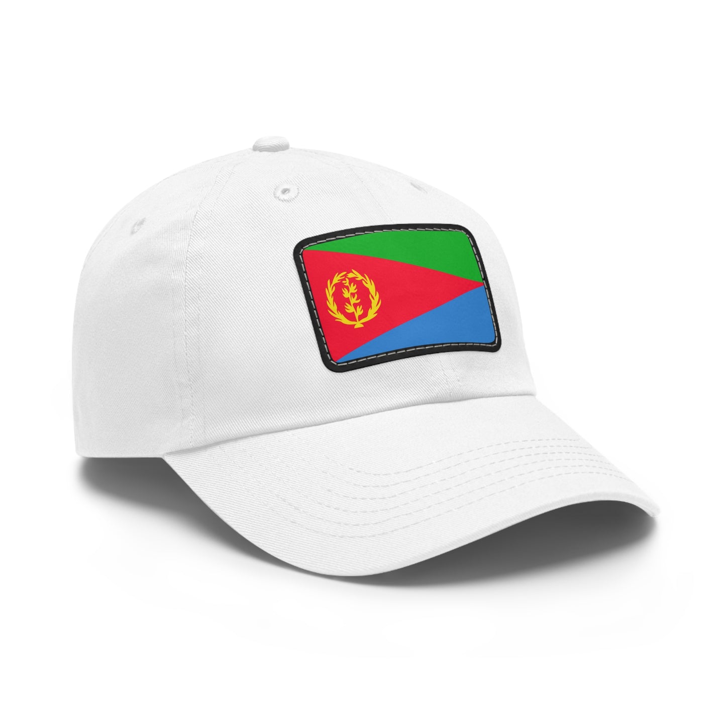 Flag Village Eritrea Flag Hat Cap with Leather Patch