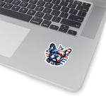 Flag Village USA Flag with French Bulldog Sticker 2", 3", 4", 6" USA0001