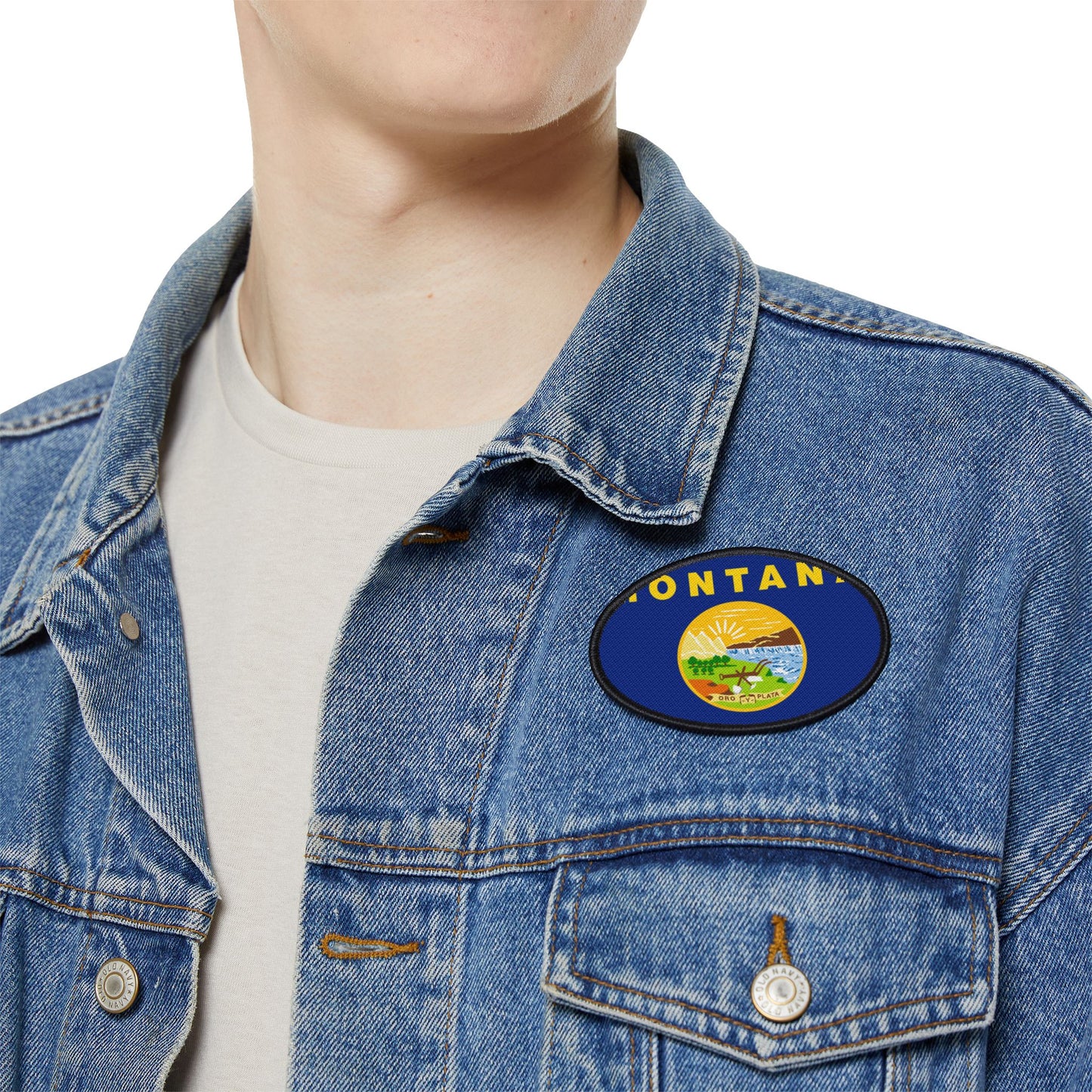 Flag Village Montana State Flag Embroidery Iron-On Patches