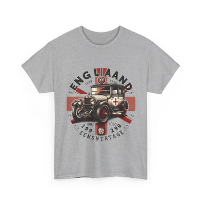 Flag Village UK Vintage Car Flag T-SHIRT Heavy Cotton Tee UK0024