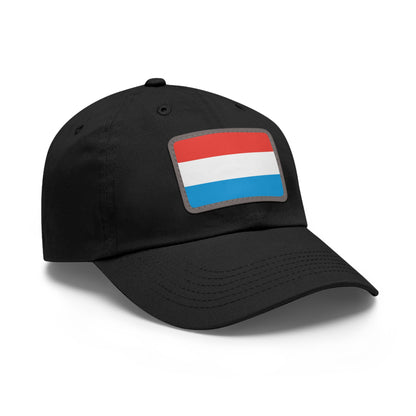 Flag Village Luxembourg Flag Hat Cap with Leather Patch