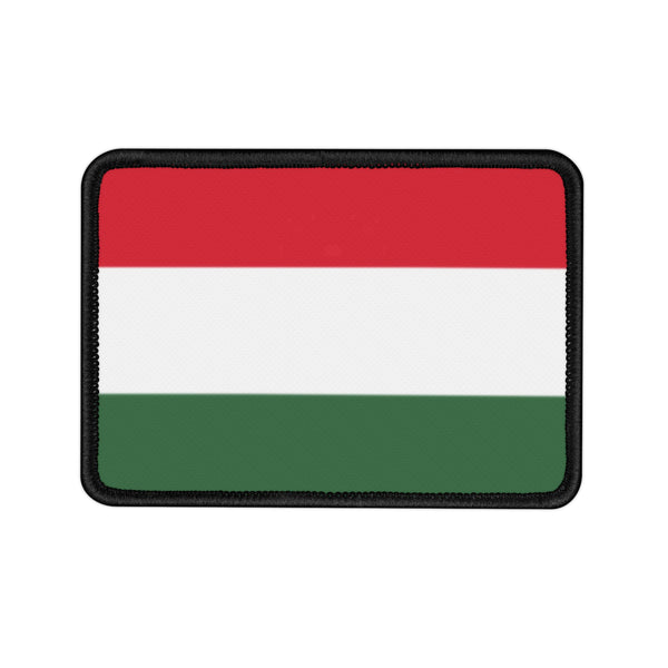 Flag Village Hungary State Flag Embroidered Iron-On Patch