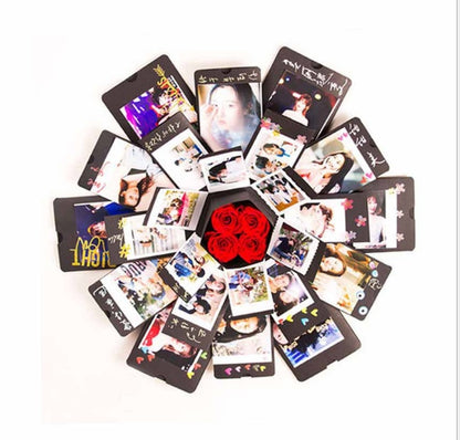 Flag Village Surprise explosion box manual diy photo album creative photo custom hot vibrato with the same paragraph birthday gift