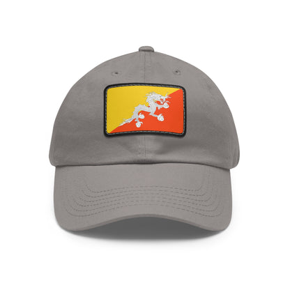 Flag Village Bhutan Flag Hat Cap with Leather Patch