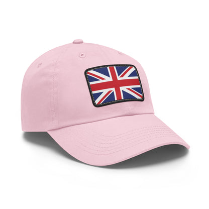 Flag Village United Kingdom Flag Hat Cap with Leather Patch