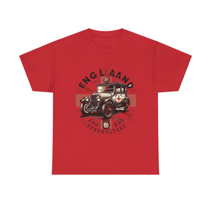 Flag Village UK Vintage Car Flag T-SHIRT Heavy Cotton Tee UK0024