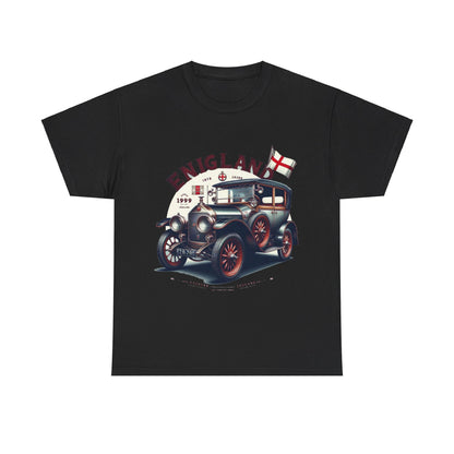 Flag Village UK Vintage Car Flag T-SHIRT Heavy Cotton Tee UK0020