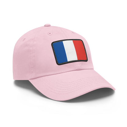 Flag Village France Flag Hat Cap with Leather Patch