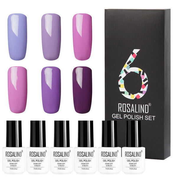 Flag Village 6 Colors Set Solid Color Gel Polish Set Nail Polish Gift Box Manicure