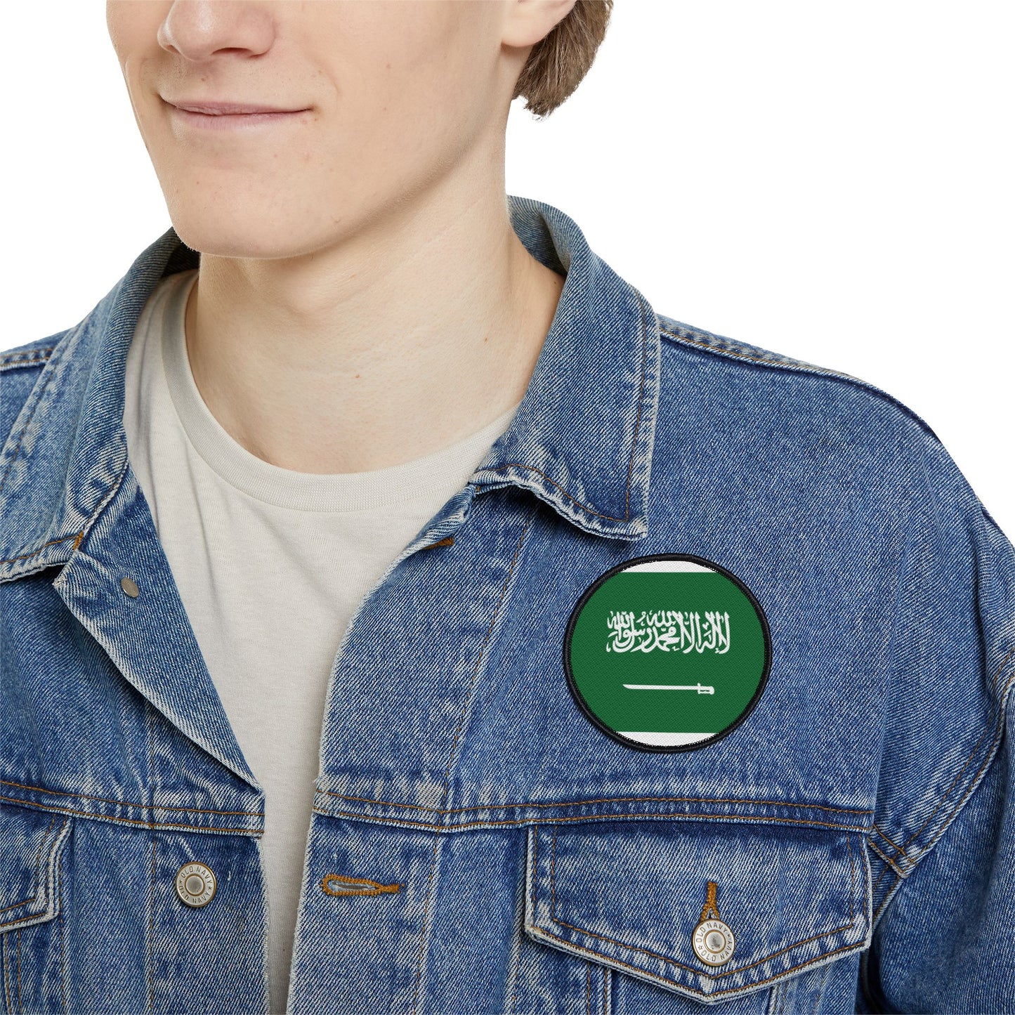 Flag Village Saudi Arabia Flag Embroidery Iron-On Patches