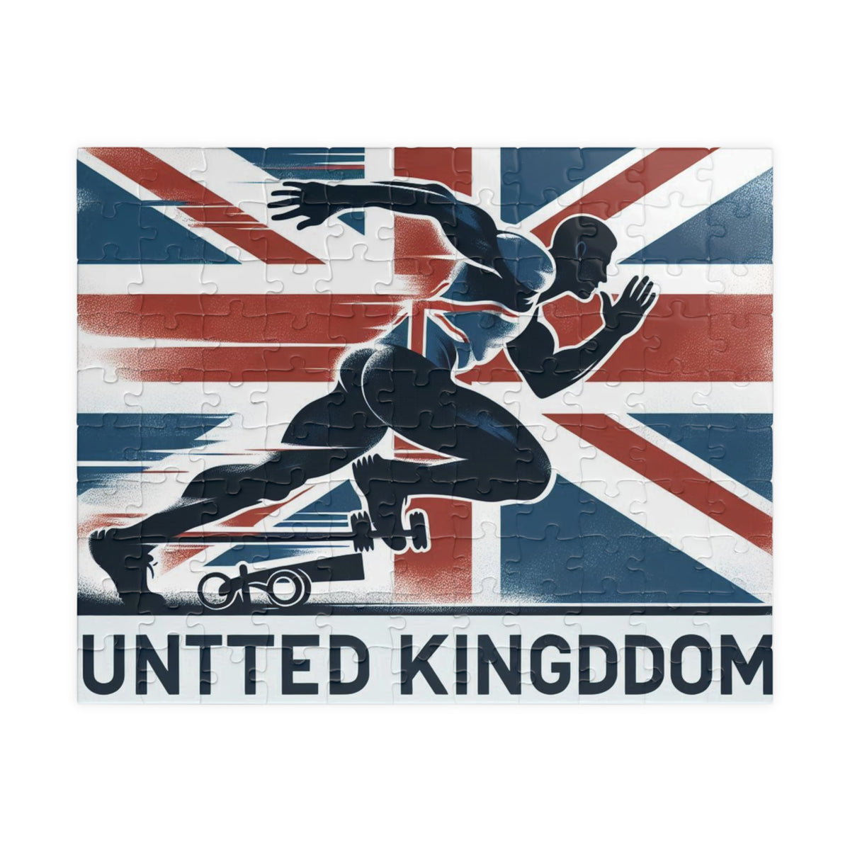 Flag Village United Kingdom Sporting Flag Puzzle (110, 252, 520, 1014-piece) UK0013