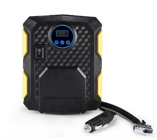 Flag Village Auto Tools Digital Tire Inflator - DC 12 Volt Car Portable Air Compressor